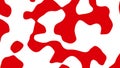 Abstract animation of red shapes morphing on white background. Seamless loop animated background, wallpaper.