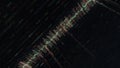 Abstract animation of stock market data and financial analysis on the dark background. Animation. Abstract financial