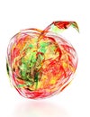 Abstract apple