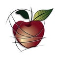 Abstract apple illustration