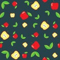 Abstract apple seamless pattern Royalty Free Stock Photo