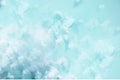 Abstract aqua blue floral background