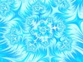 Abstract aqua blue white background. Christmas pattern. Stars and Snowflakes Royalty Free Stock Photo