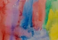 Abstract aquarell background. Multicolored watercolor painted texture. Royalty Free Stock Photo