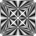 Abstract Arabesque Frame Multiple Perspective Triangle Base