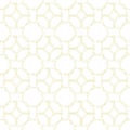 Abstract arabesque seamless pattern. Artistic line with geometric shapes. Linear floral ornamental texture in asian arab style