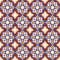 Abstract arabic islamic seamless geometric ornament pattern. Vector