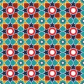 Abstract arabic islamic seamless geometric pattern background. Vector illustration Royalty Free Stock Photo