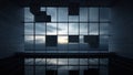 Modern Architectural Elegance: Sunset Reflection in Glass Panels Royalty Free Stock Photo