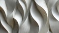Abstract architectural detail featuring a seamless pattern of flowing, curved forms in textured concrete, creating a contemporary Royalty Free Stock Photo
