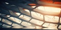 abstract architectural shadows creating geometric patterns and forms, adding a sense of modernity and complexity. Royalty Free Stock Photo