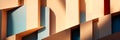 abstract architectural shadows creating geometric patterns and forms, adding a sense of modernity and complexity. Royalty Free Stock Photo