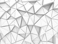 Abstract architectural white triangle low poly background Royalty Free Stock Photo