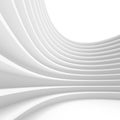 Abstract Architecture Background. 3d Rendering of White Circular Royalty Free Stock Photo