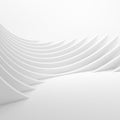 Abstract Architecture Background. 3d Rendering of White Circular Royalty Free Stock Photo