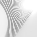 Abstract Architecture Background. 3d Rendering of White Circular Royalty Free Stock Photo