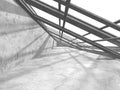 Abstract architecture background. Empty rough concrete interior Royalty Free Stock Photo