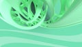 Abstract Architecture background of technology Structure Mesh geometric and science in Blue - Green background Royalty Free Stock Photo