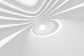 Abstract Architecture Background. White Circular Tunnel Building Royalty Free Stock Photo