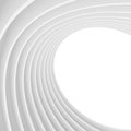 Abstract Architecture Background. White Tunnel Building Royalty Free Stock Photo