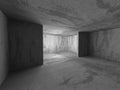 Abstract Architecture. Empty Concrete Interior Background Royalty Free Stock Photo