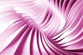 Abstract architecture futuristic pink background with wavy lines, in 3d style, ai generation