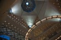 Abstract architecture inside Doha's Islamic Art Museum, Qatar. Royalty Free Stock Photo