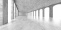 Abstract architecture interior background. Empty concrete room Royalty Free Stock Photo