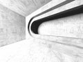 Abstract architecture interior background. Empty concrete room Royalty Free Stock Photo