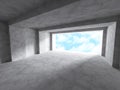 Abstract Architecture Tunnel Constraction Concrete Background