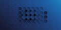Abstract Blue Circles Arranged in Grid with Gradient Background pattern Royalty Free Stock Photo