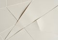 Abstract arrangement of white paper sheets overlapping each other. The image Royalty Free Stock Photo