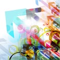 Abstract arrow background Royalty Free Stock Photo