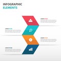 Abstract arrow business Infographics elements, presentation template flat design vector illustration for web design Royalty Free Stock Photo