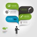 Abstract arrow business infographics template.