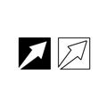 Abstract arrow icon vector illustration Royalty Free Stock Photo