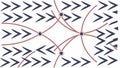 Abstract Arrow Pattern Vector, Dynamic Movement and Direction. vector design Generative AI Royalty Free Stock Photo