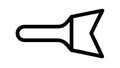 Abstract arrow or pointer. Dynamic direction and progress, vector design Generative AI Royalty Free Stock Photo