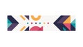Abstract Arrowhead Pattern Banner Vector, vector design Generative AI Royalty Free Stock Photo