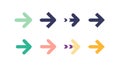 Abstract Arrows in Various Directions, Path and Guidance, vector design Generative AI Royalty Free Stock Photo