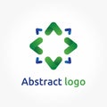 Abstract arrows, vector logo template, direction icon design Royalty Free Stock Photo