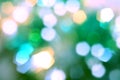 Blurred bright bokeh background, green, yellow, blue, holiday, m Royalty Free Stock Photo