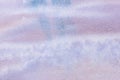 Abstract art background light blue and pink colors. Watercolor painting on canvas with soft lilac gradient Royalty Free Stock Photo