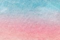 Abstract art background light blue and pink colors. Watercolor painting on canvas