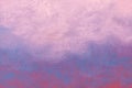 Abstract art background light blue and purple colors. Watercolor painting on canvas with soft pink gradient Royalty Free Stock Photo