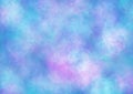 Abstract art background light blue and purple colors. Watercolor painting on canvas with soft turquoise gradient Royalty Free Stock Photo