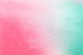 Abstract art background light cyan and pink colors. Watercolor painting on canvas Royalty Free Stock Photo