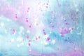 Abstract art background light purple and blue colors. Watercolor painting on canvas Royalty Free Stock Photo