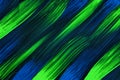 Abstract art background navy blue and green colors. Watercolor painting with black strokes and splash Royalty Free Stock Photo