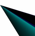 Abstract Art, Background or Wallpaper: Angled Blue, Green And Black Spire